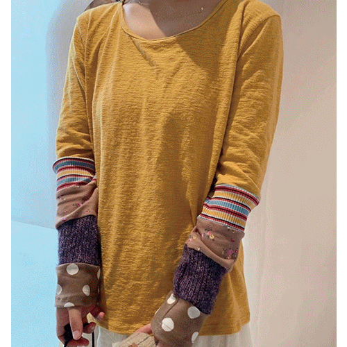 (4color)소매패치Top 여성의류쇼핑몰 네이비튜튜