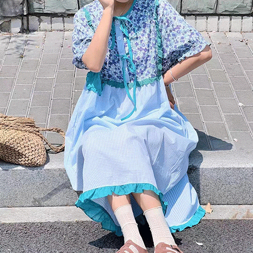 (2color)랜드원피스 여성의류쇼핑몰 네이비튜튜