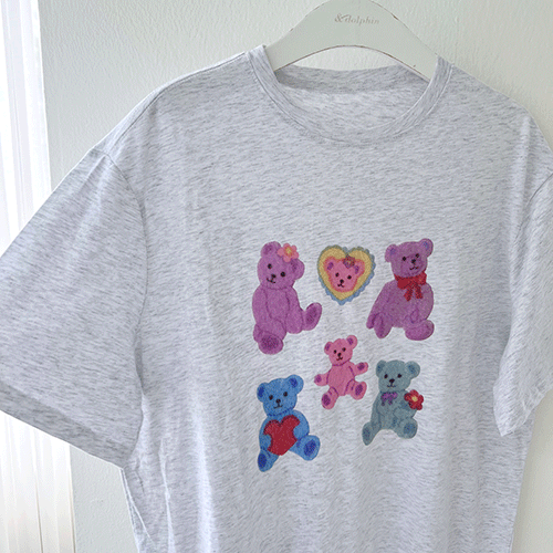 (색상추가)곰친구들 티셔츠 여성의류쇼핑몰 네이비튜튜