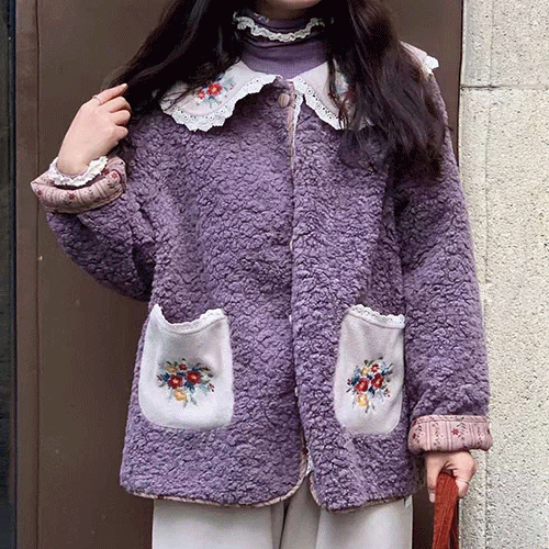 비비양털자켓(3color) 여성의류쇼핑몰 네이비튜튜